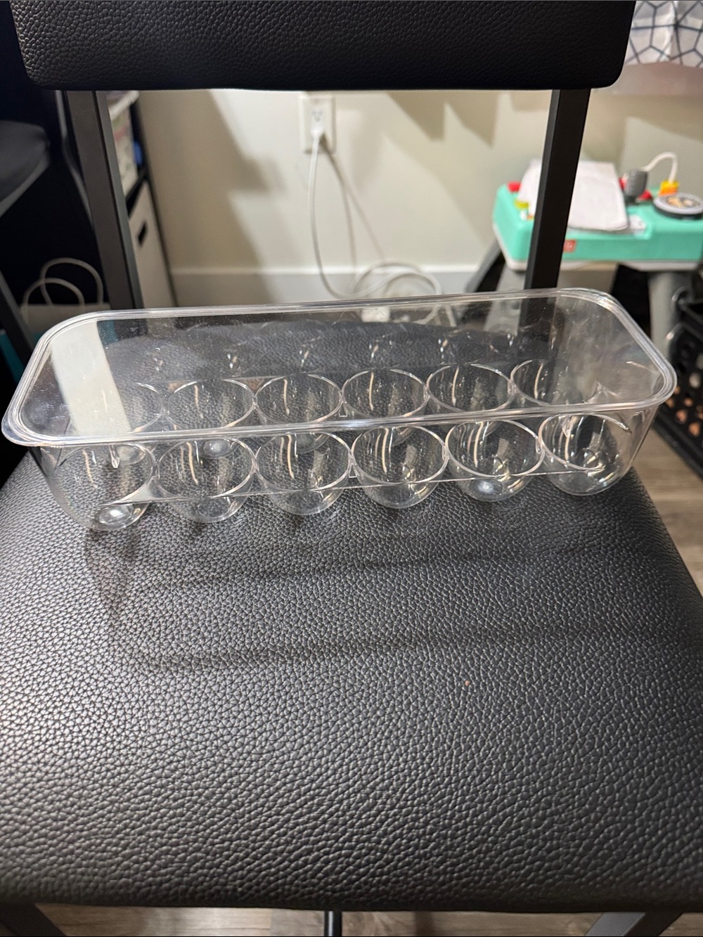 Clear Plastic Egg Storage Tray - 12-Slot